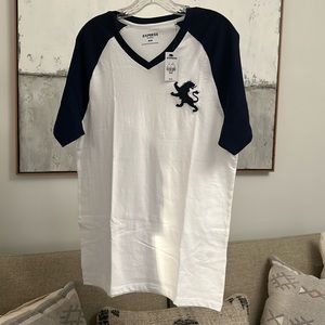 Express Men’s Short Sleeve Baseball Tshirt New